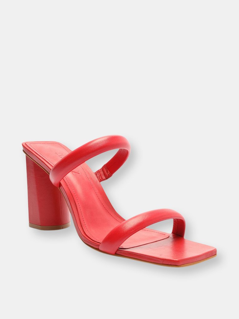 Ully Leather Sandal - Club Red