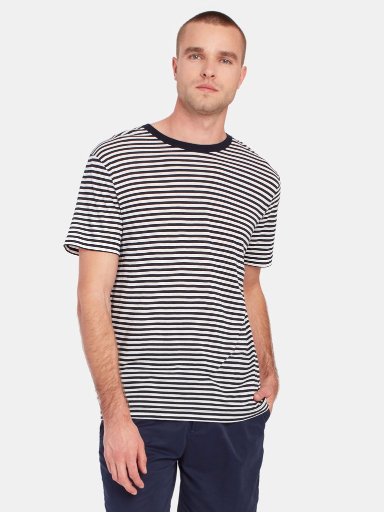 Striped Tencel T-Shirt