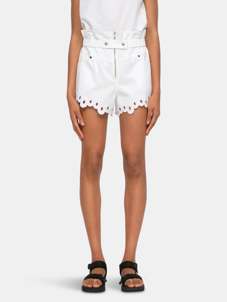Lee Embroidery Shorts - White