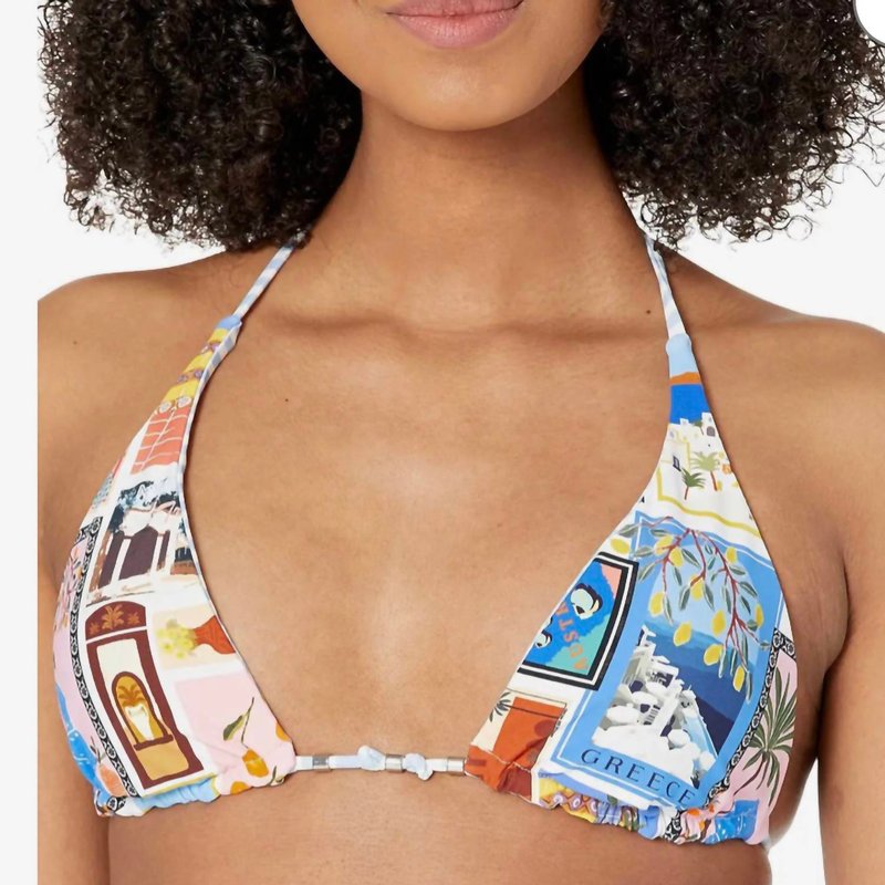 Shop Seafolly On Vacation Reversible Longline In Blue