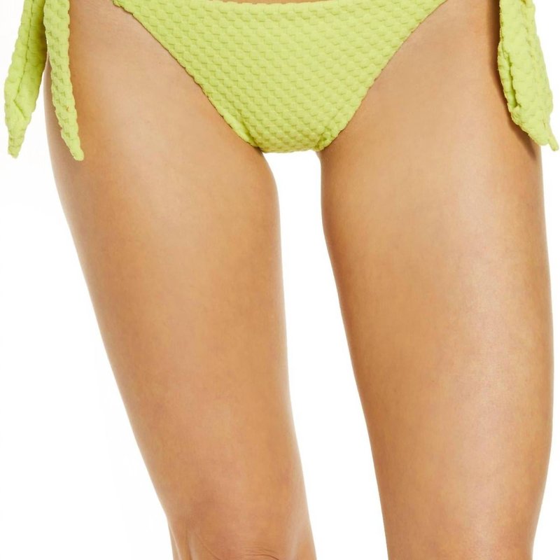 Shop Seafolly Riviera Hipster Tie Side Bikini Bottoms In Green