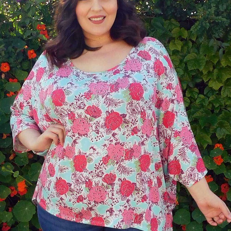 Sealed With A Kiss Christina Dolman Top In Pink