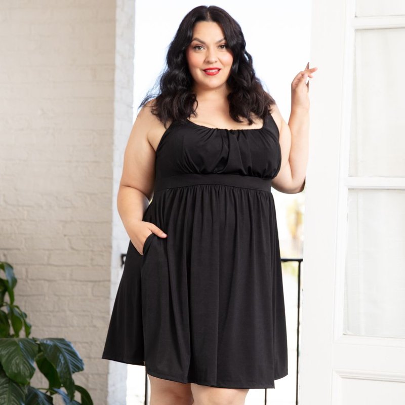 Sealed With A Kiss Essential Tank Dress In Black
