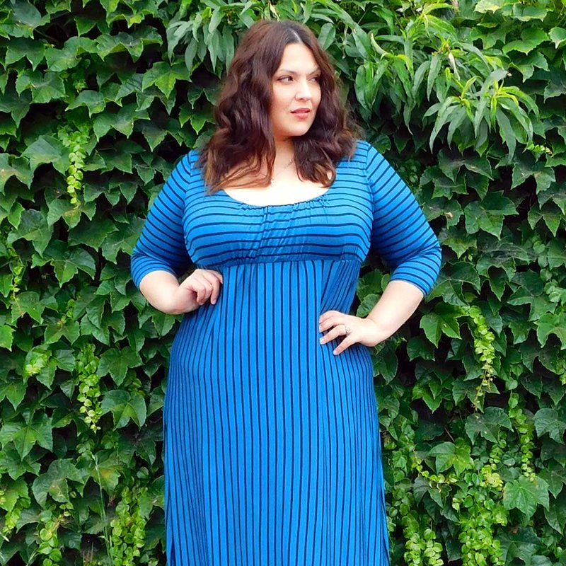 Sealed With A Kiss Lois Maxi Dress Stripe In Blue