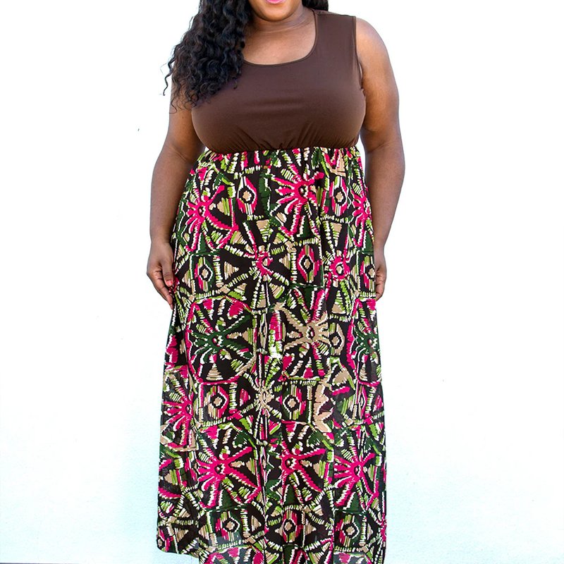 Sealed With A Kiss Paris Maxi Dress In Brown