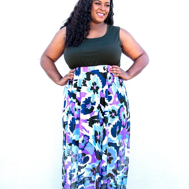 Sealed With A Kiss Paris Maxi Dress In Purple