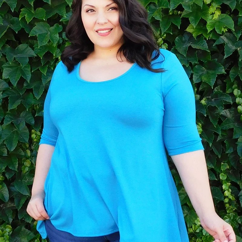 Sealed With A Kiss Polly Top In Blue