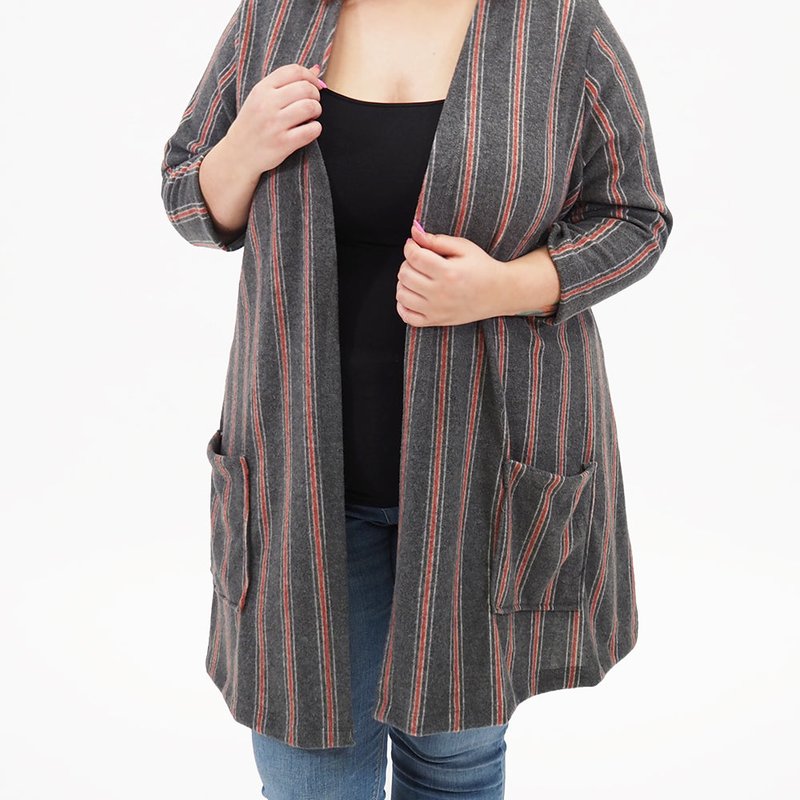 Sealed With A Kiss Ruby Cardigan In Grey