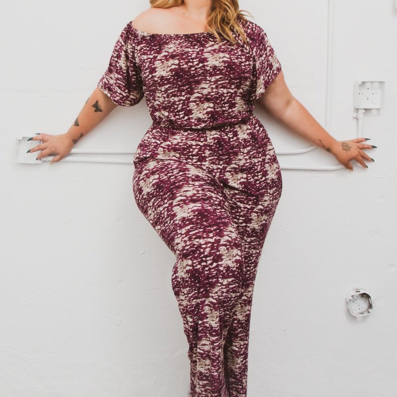 Sealed With A Kiss Tammy Jumpsuit In Purple
