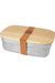 Seasons Tite Bamboo Lunch Box (Silver/Brown) (One Size) - Silver/Brown