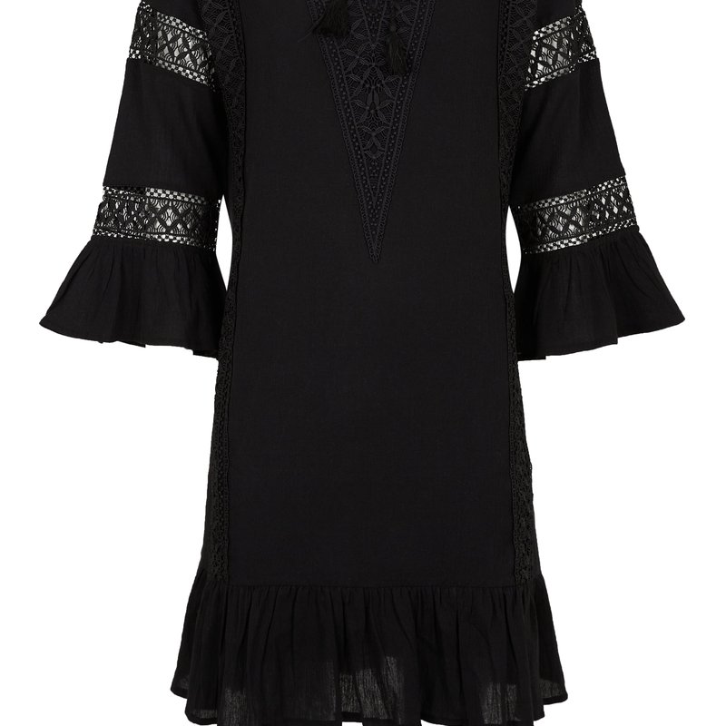 Secret Language Paradiso Mini Dress In Black