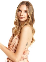 Sharon Maxi Dress - Peach Floral