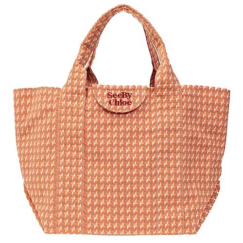 Shop See By Chloé Women's Happy Orange "laetizia" Shopper Bag Tote Large