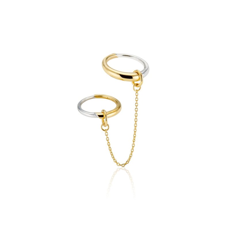 Senia Chain Rings In Silver/gold