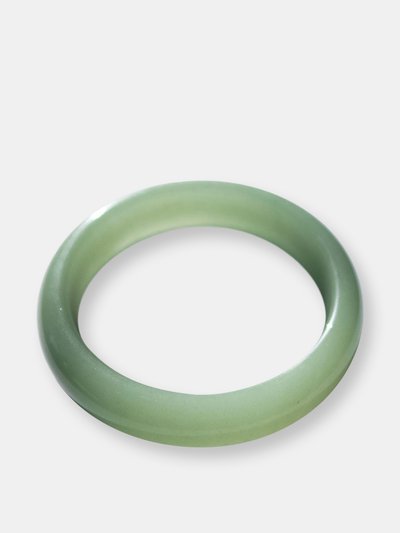 seree Smoke — Opaque Light Green Jade Stone Bangle product