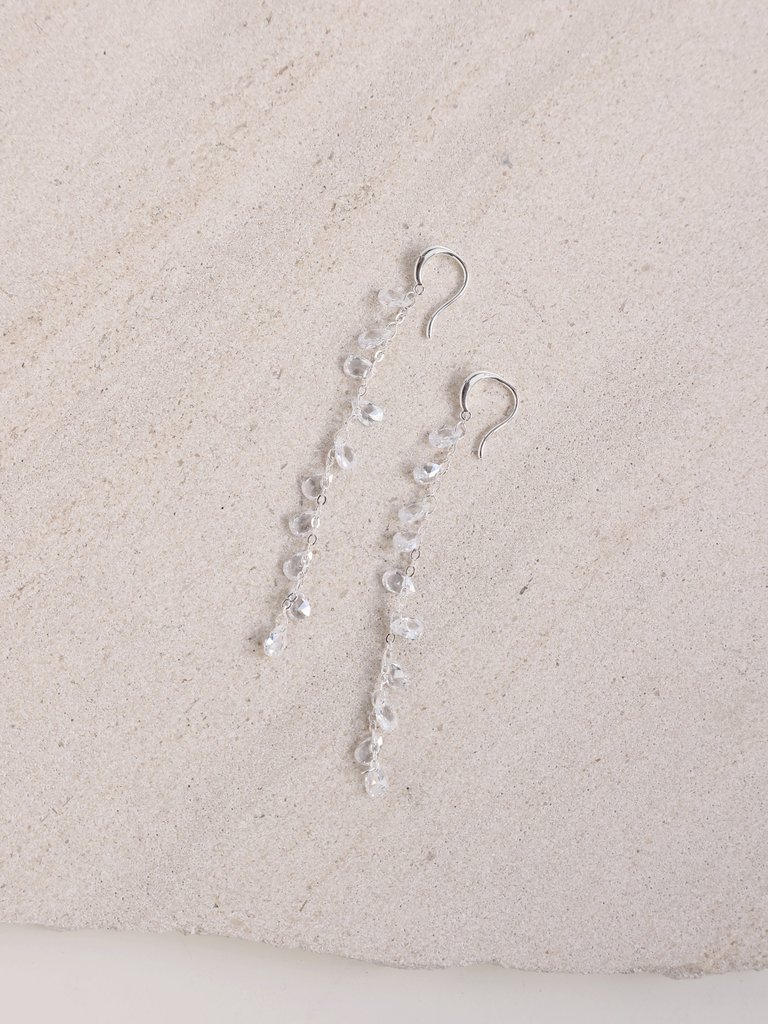 Camilla Teardrop Earrings - Silver