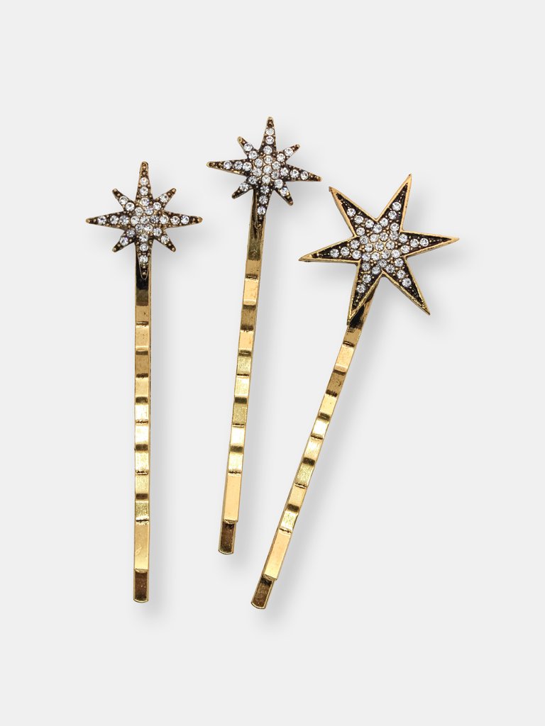 Set of 5 Celestial Hair Pins and Hair Comb