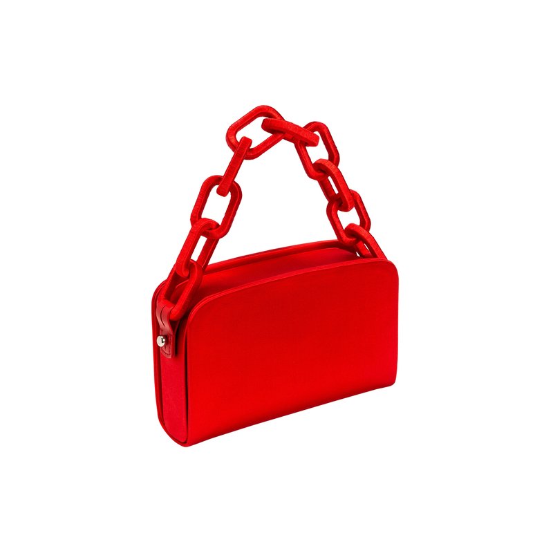 Serena Uziyel Catena Scarlet Two-sided Bag In Red