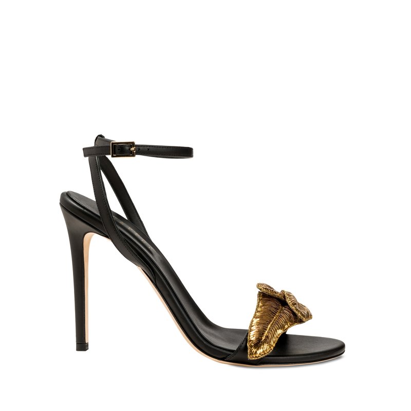 Shop Serena Uziyel Valeria Black High-heel Ankle Cross Sandal