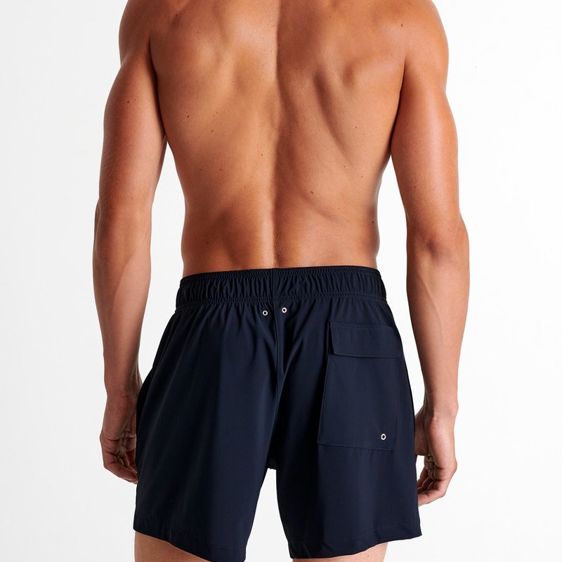 Shan Classic Fit, Stretch And Quick Dry Swim Trunks In Blue