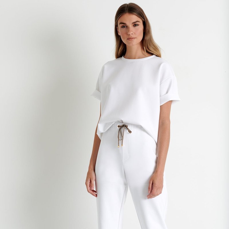 Shan Fashion Track Pants In White