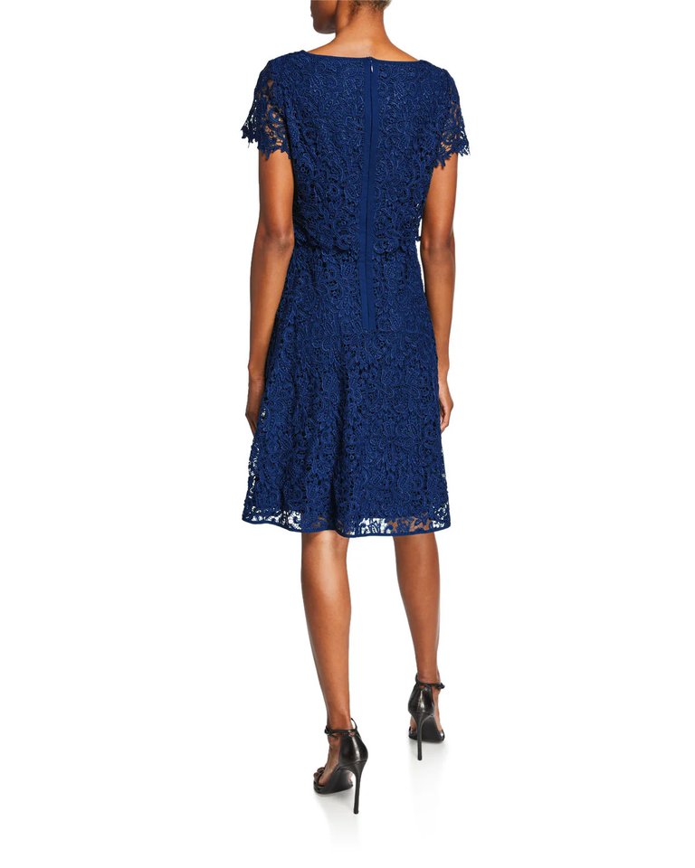 Fit and Flare Popover Lace Dress