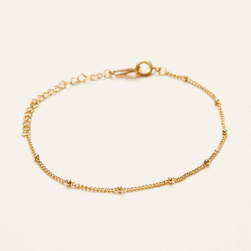Shop Shapes Studio Bobble Chain Bracelet In Gold