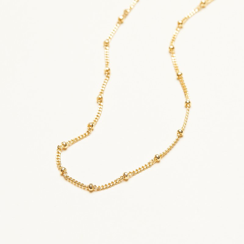 Shop Shapes Studio Bobble Chain Necklace In Gold