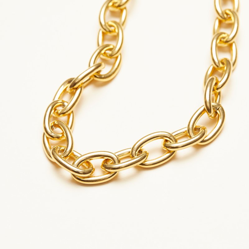 Shop Shapes Studio Bold Chunky Chain Necklace In Gold