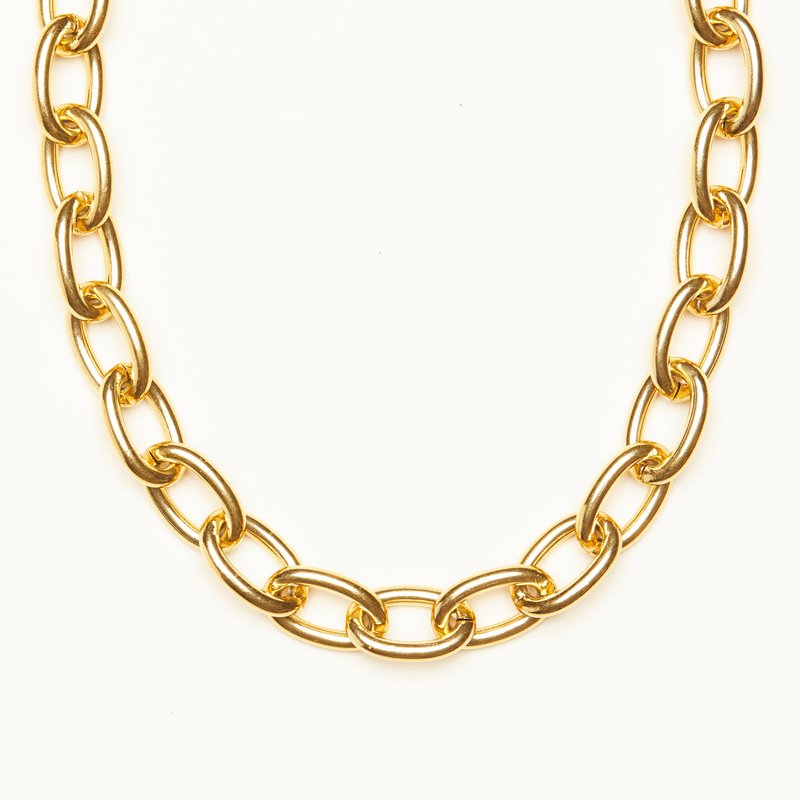 Shapes Studio Bold Chunky Chain Necklace In Gold