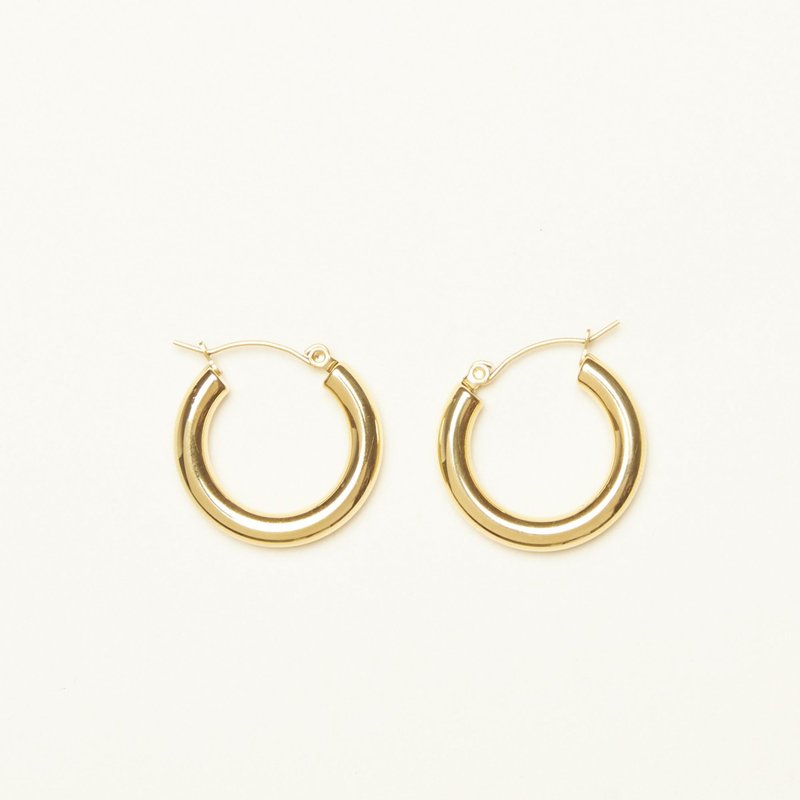 Shapes Studio Classic Hoop Earrings In Gold