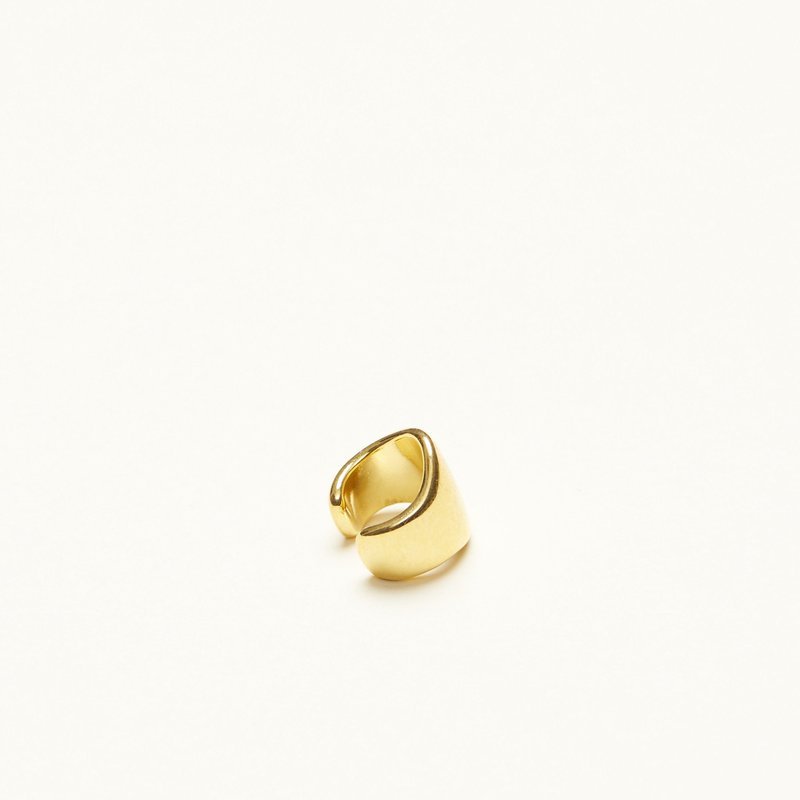 Shop Shapes Studio Covering Hoop Ear Cuff In Gold