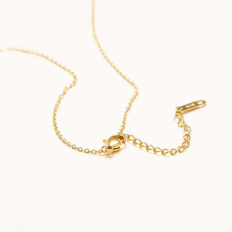 Shop Shapes Studio Rose Charm Necklace In Gold