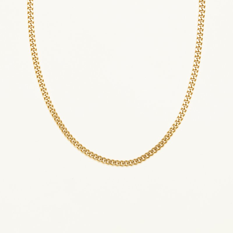 Shapes Studio Round Curb Chain Necklace In Gold