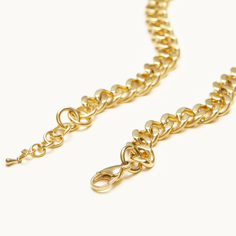 Shop Shapes Studio Thick Curb Chain Necklace In Gold