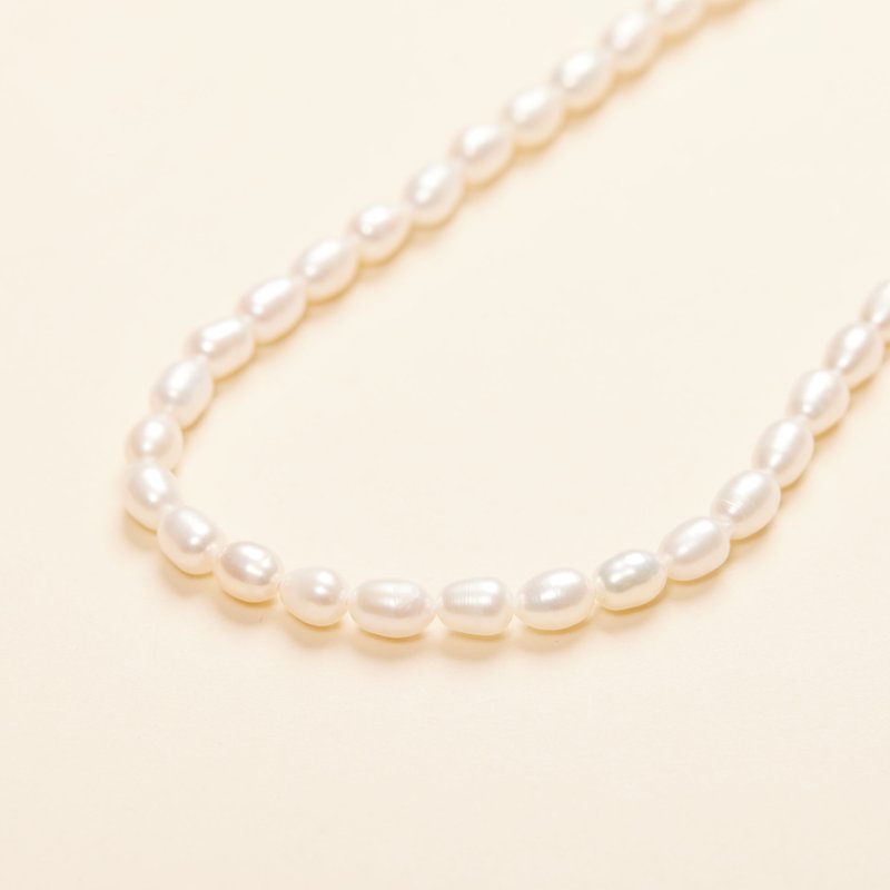 Shop Shapes Studio Toggle Pearl Chain Necklace In Gold