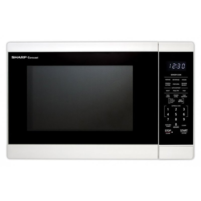 Sharp 1.4 Cu. Ft. Countertop Microwave Oven In White