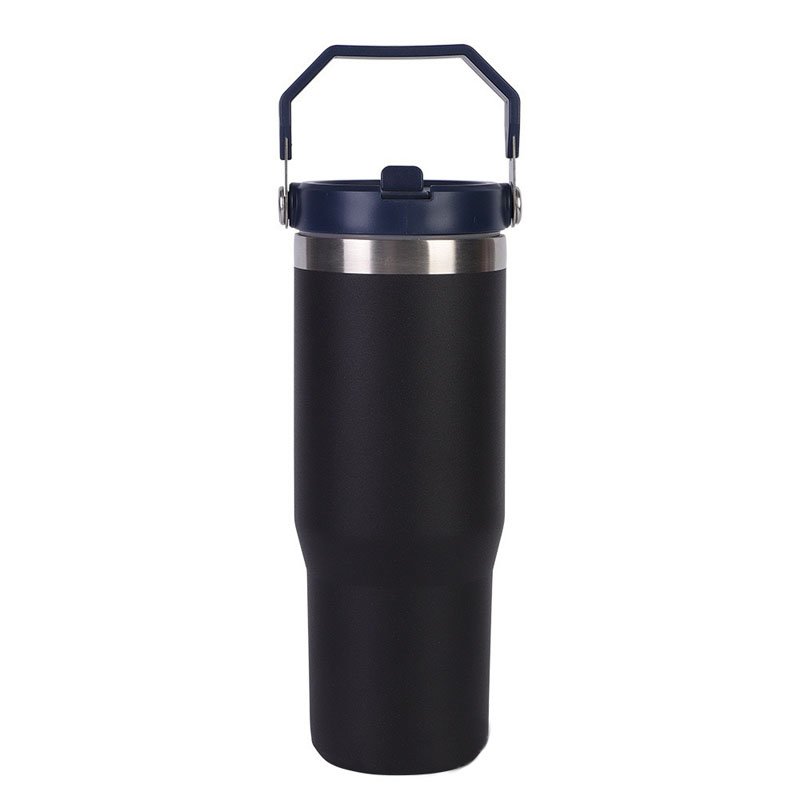Sheshow 20oz/30oz H2.0 Flowstate Stainless Steel Vacuum Insulated Flasks In Black