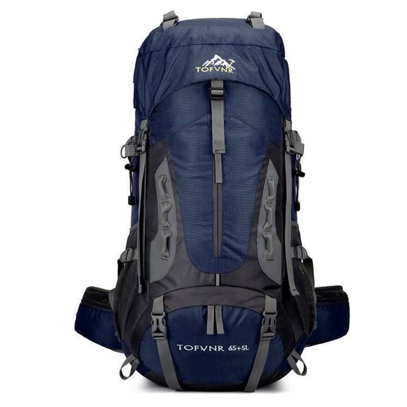 Shop Sheshow 70l Camping Backpack Travel Bag Climbing Men Women Hiking Trekking Bag Outdoor Mountaineering Sports In Grey