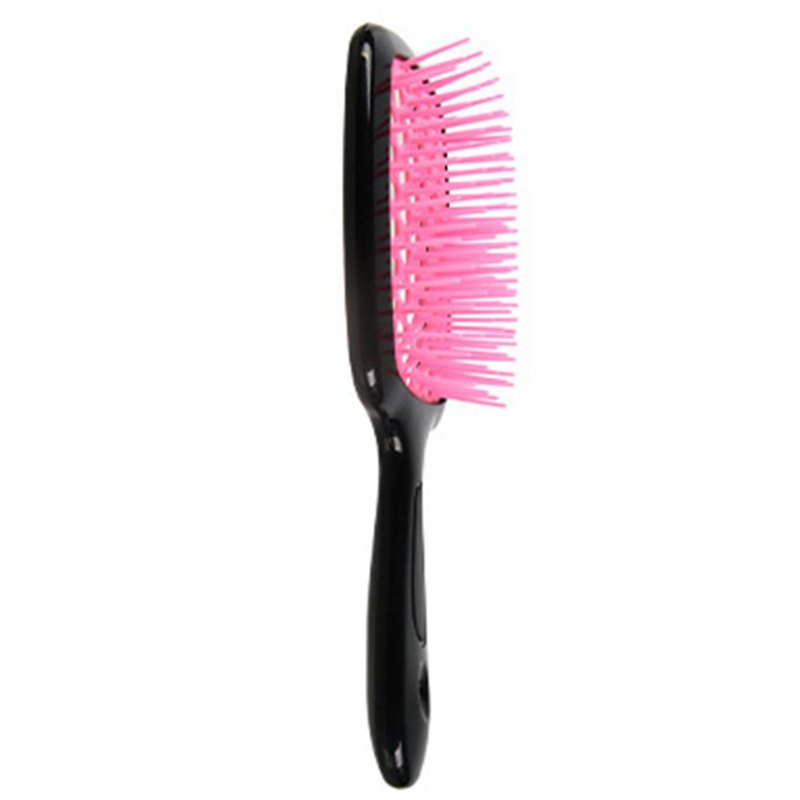 Sheshow Fluffy Shape Comb Mesh Comb Wide Teeth Air Cushion Comb Massage Anti-static Hairbrush Salon Hair Car In Pink