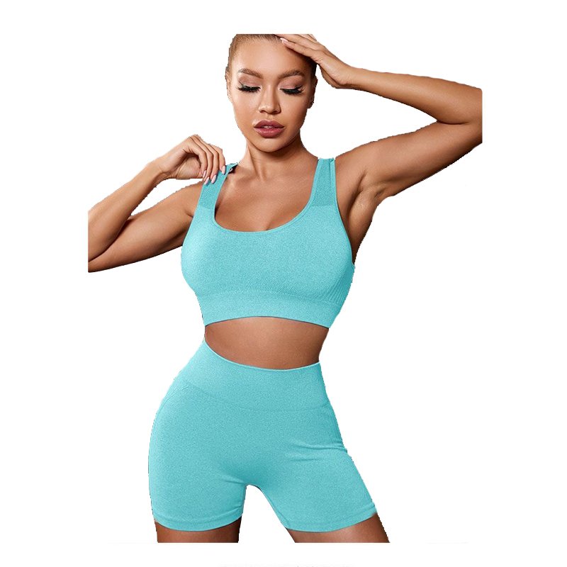Sheshow Gym Training Yoga Suit Set In Green