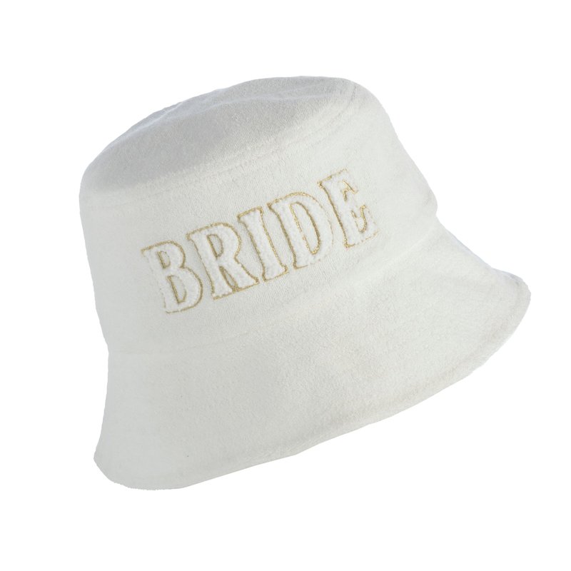 Shop Shiraleah "bride" Bucket Hat, Ivory In White