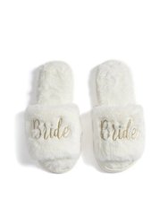 "Bride" Slippers, Ivory