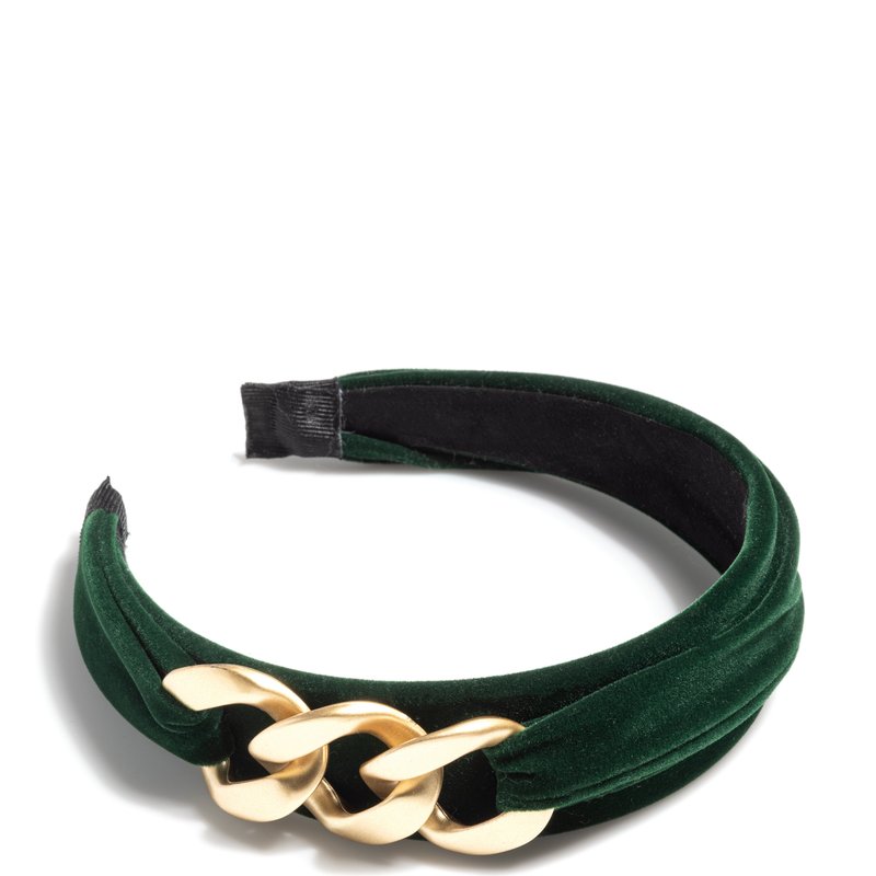 Shiraleah Chain Detail Headband, Green