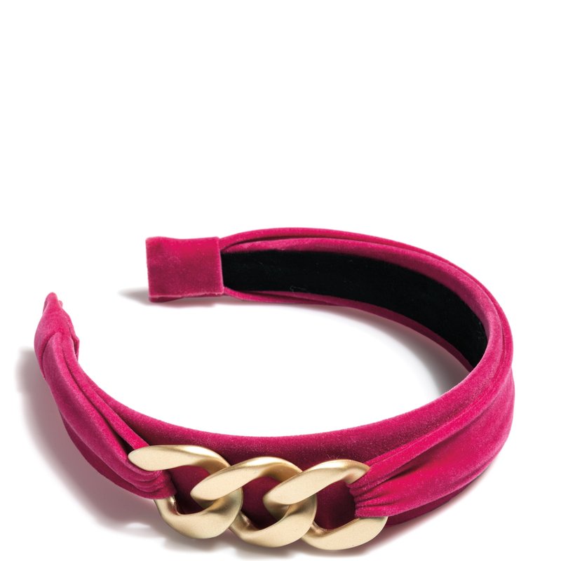 Shiraleah Chain Detail Headband, Pink