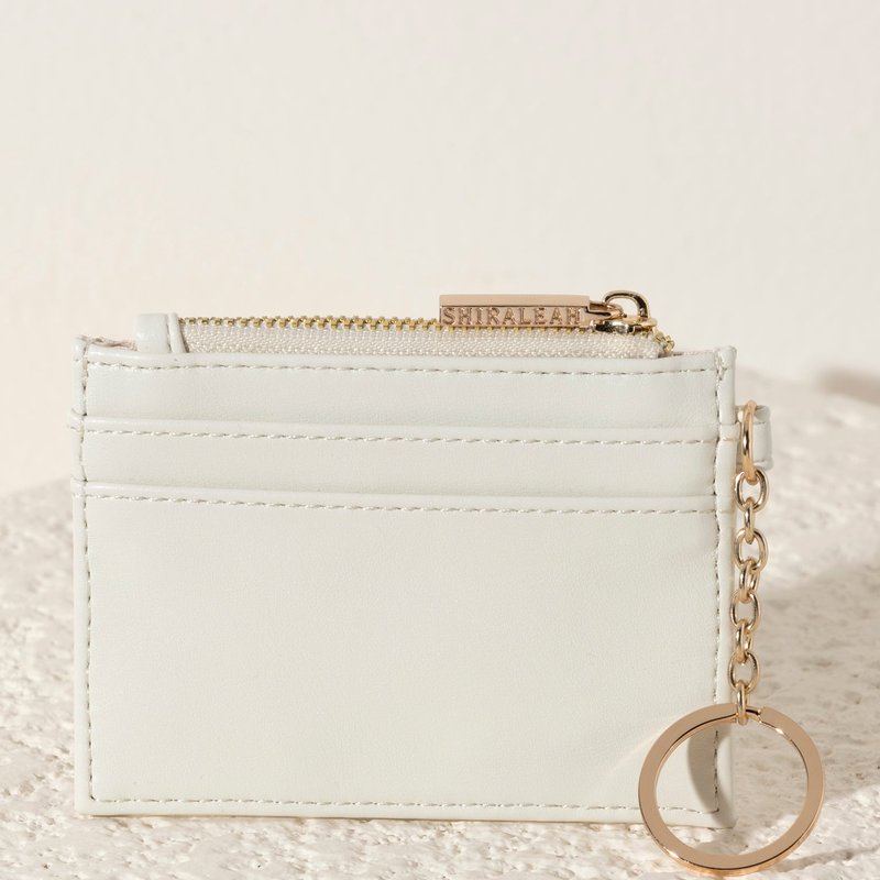 Shiraleah Charlie Card Case, Ivory In White