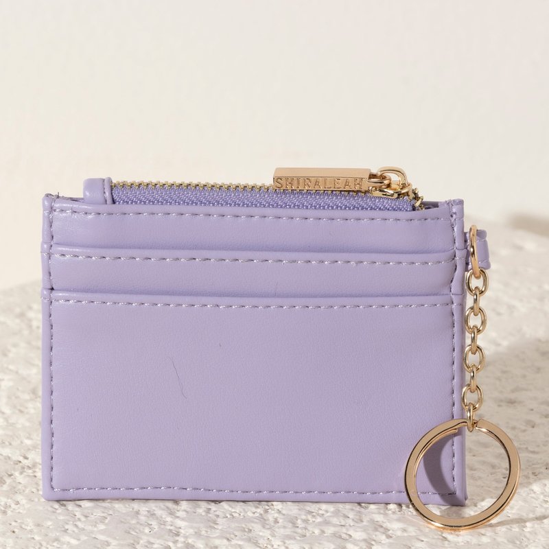 Shiraleah Charlie Card Case, Lilac In Purple