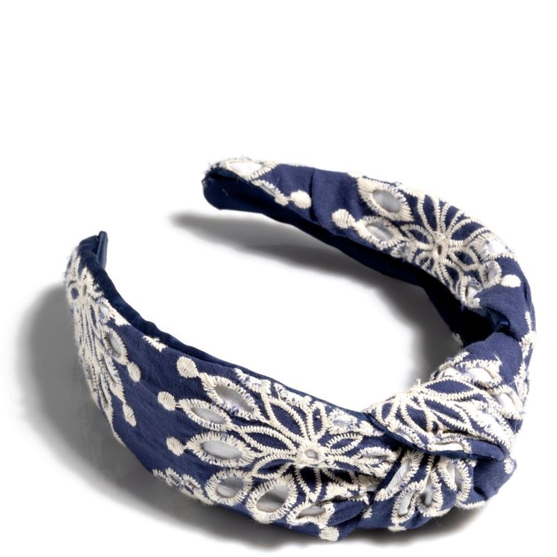 Shiraleah Chifley Knotted Headband, Navy In Blue