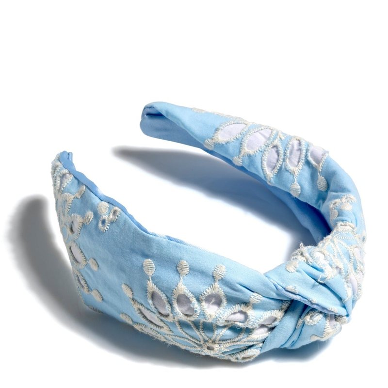 Shiraleah Chifley Knotted Headband, Sky In Blue