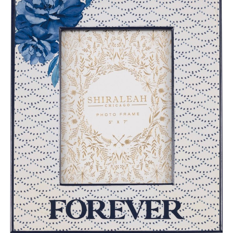 Shop Shiraleah Eden "forever" 5" X 7" Picture Frame In Blue